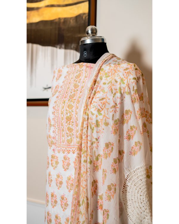 Serene Blossom – Pure Cotton Ethereal Suit - Image 2