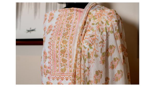 Serene Blossom – Pure Cotton Ethereal Suit - Image 3