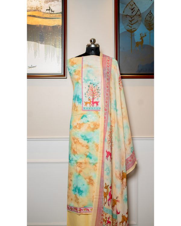 Mystic Meadow – Digital Print Cotton Elegance - Image 2