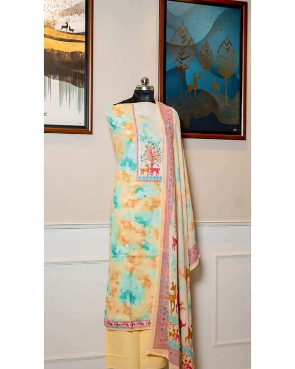 Mystic Meadow – Digital Print Cotton Elegance
