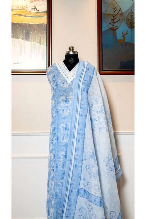 Azure Whisper – Linen Serenity