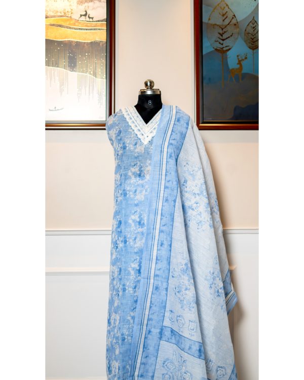 Azure Whisper – Linen Serenity