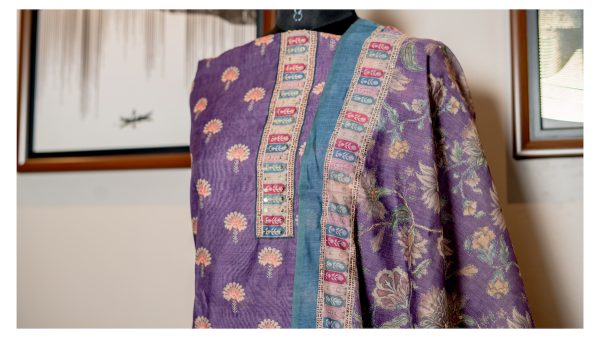 Royal Heritage – Chanderi Kantha Embroidery - Image 4
