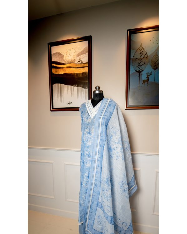 Azure Whisper – Linen Serenity - Image 3