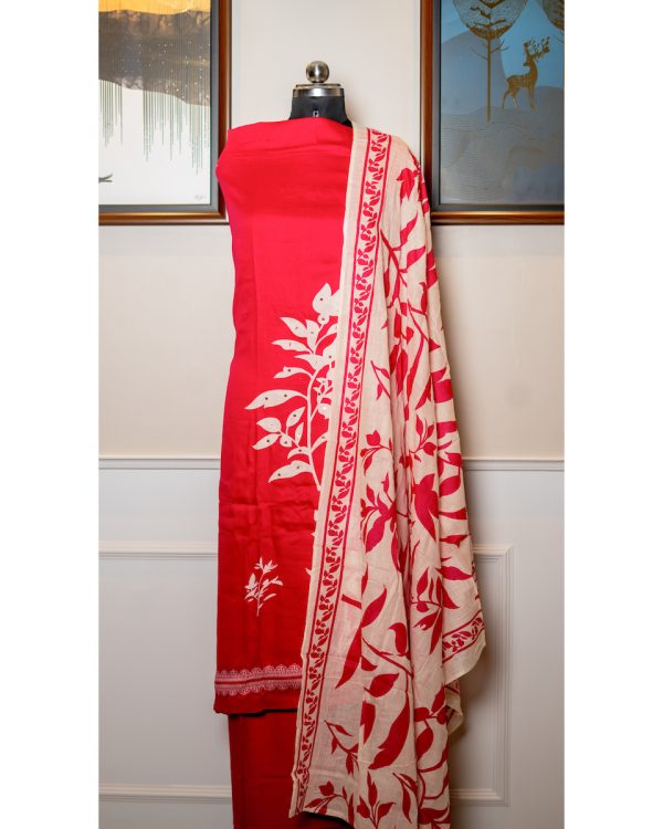 Crimson Dawn – Glace Cotton Serenity - Image 2