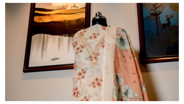 Blush Blossom – Linen & Mul Mul Cotton Elegance - Image 3