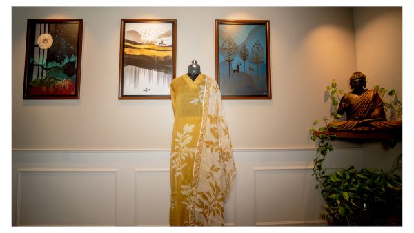 Golden Serenade – Elegant Organza Bliss - Image 5