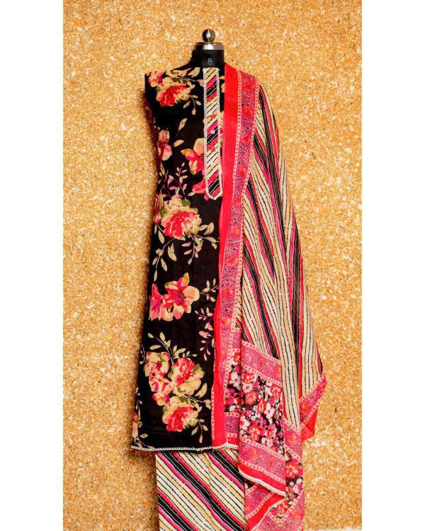 Rangrez Elegance – Mul Cotton Festive Ensemble - Image 2