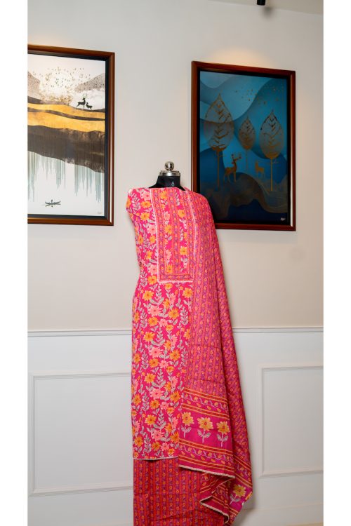 Rosemary Bloom – Mul Cotton Festive Attire