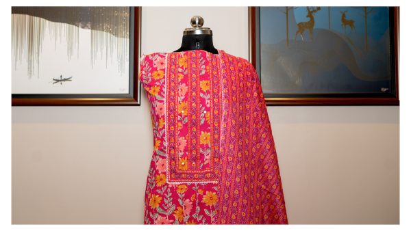 Rosemary Bloom – Mul Cotton Festive Attire - Image 2