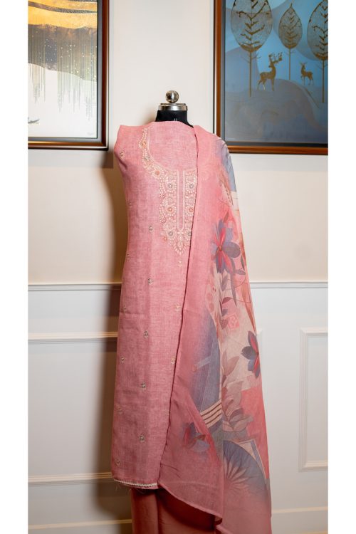 Blush Elegance Linen Ensemble