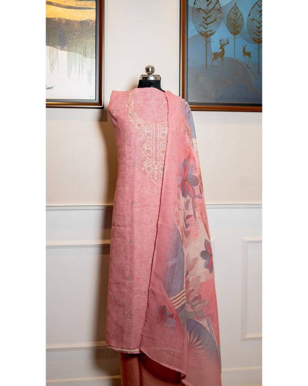 Blush Elegance Linen Ensemble
