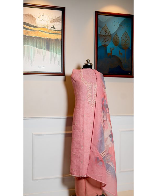 Blush Elegance Linen Ensemble - Image 2
