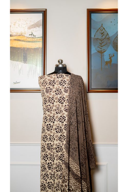 Celestial Echoes – Nepthol Discharge Print Ensemble