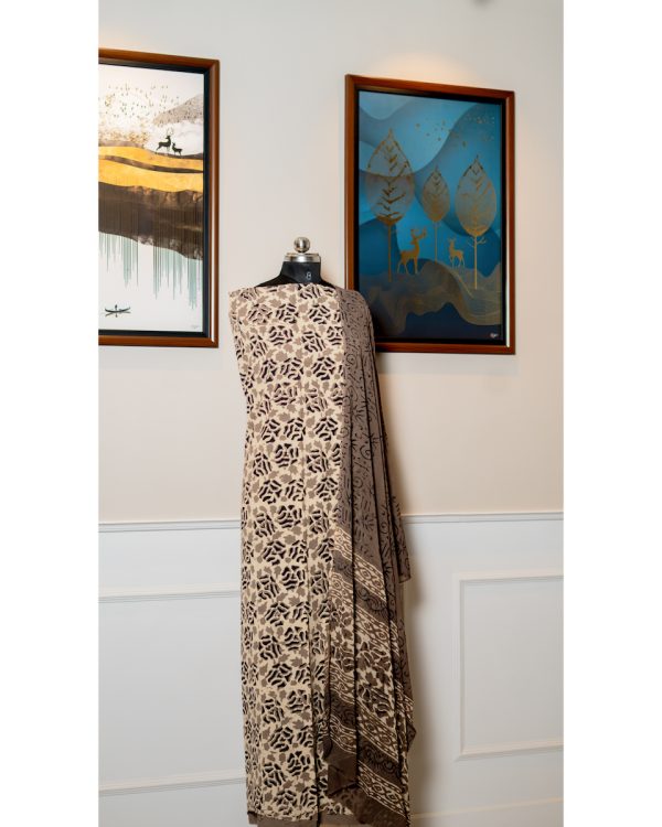 Celestial Echoes – Nepthol Discharge Print Ensemble - Image 2