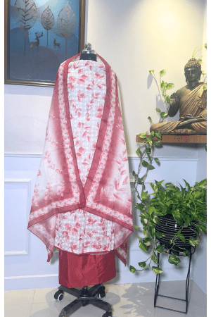 Blush Elegance – Kota Cotton Ensemble