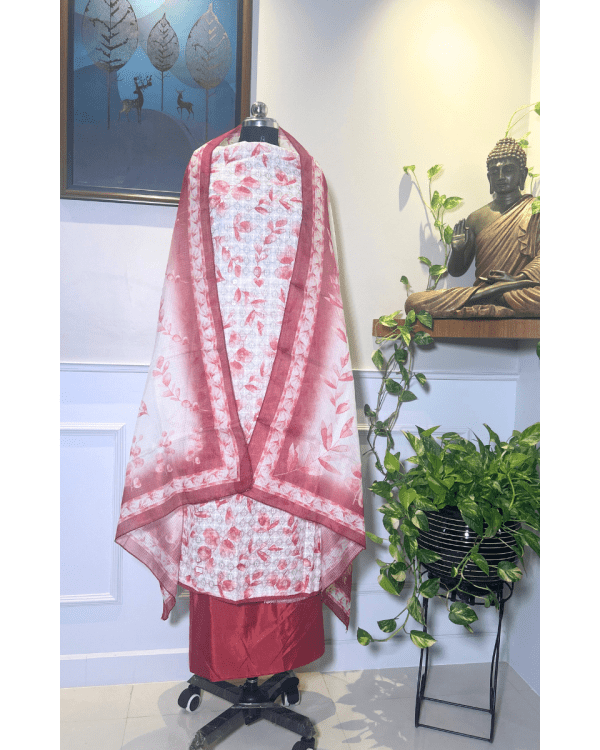 Blush Elegance – Kota Cotton Ensemble
