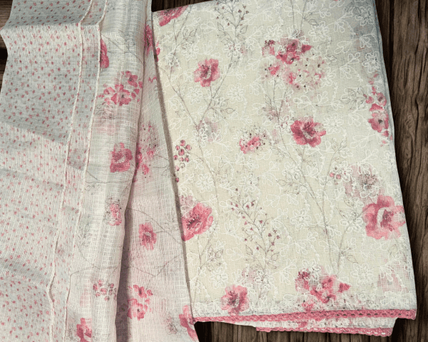 Rosewood Elegance – Kota Cotton Ensemble - Image 2