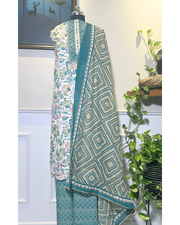 Serene Mosaic – Pure Cotton Churidaar Suit