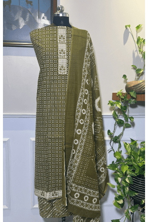 Mystic Olive – Pure Cotton Ethnic Ensemble