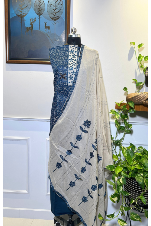 Celestial Blossom – Pure Cotton Elegance
